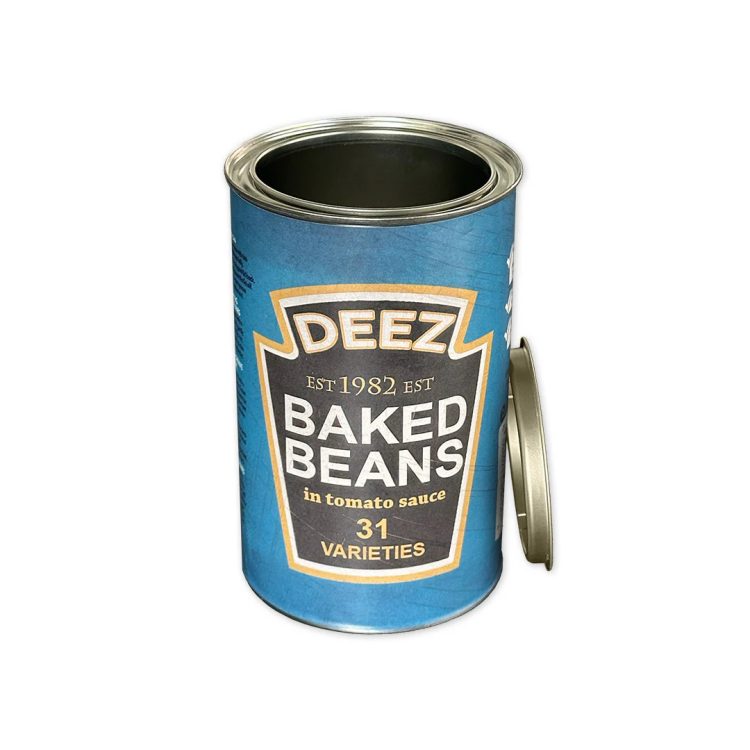 DEEZ BEANS CAN WITH A LID
